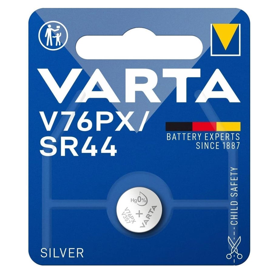 Varta SR44 / V76PX 1.5V Gümüş Oksit Tekli Paket Pil