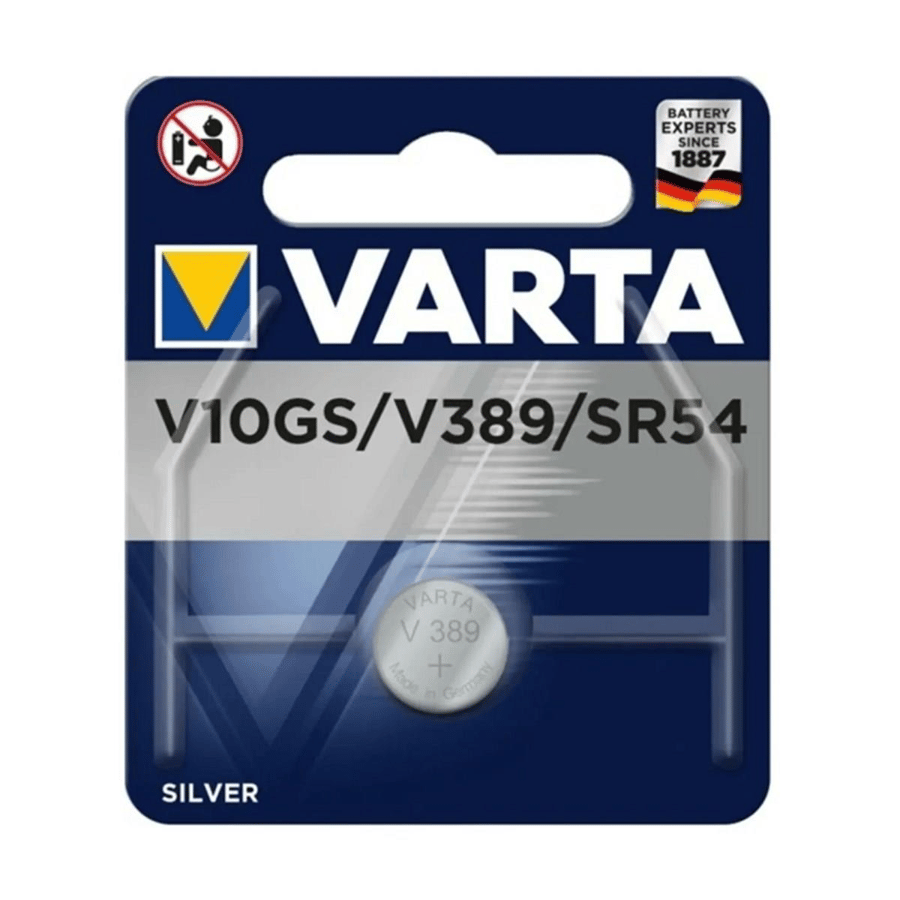 Varta V10GS / V389 / SR54 1.5V Gümüş Oksit Tekli Paket Pil
