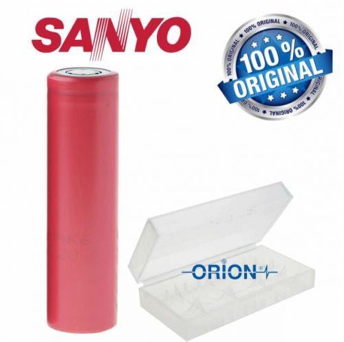 Xtar ANT-MC1 Plus Şarj Aleti, Sanyo UR18650BF Li-ion Pil, ORION 18650 Pil taşıma kutusu / 3'Lü SET