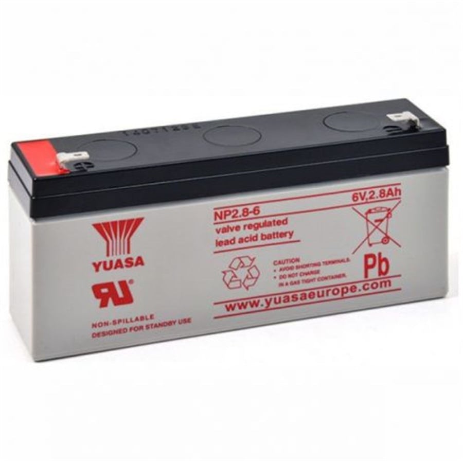 Yuasa NP 2.8-6 6V 2.8Ah Bakımsız Kuru Akü