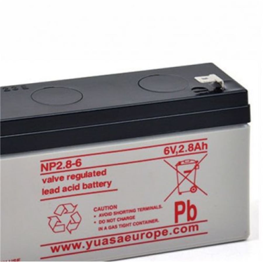Yuasa NP 2.8-6 6V 2.8Ah Bakımsız Kuru Akü