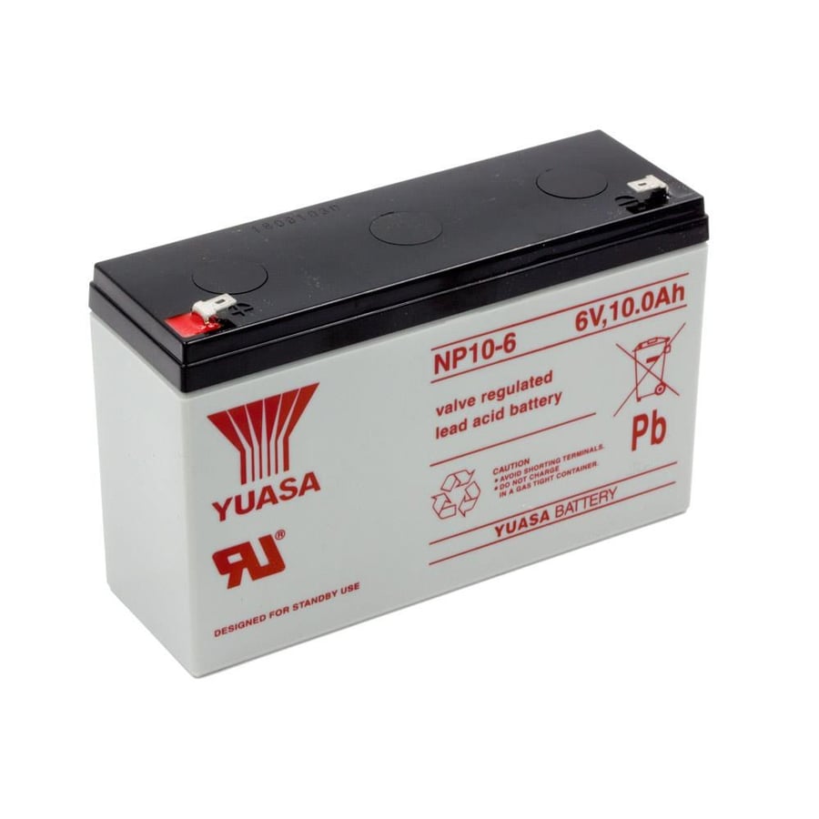 Yuasa NP10-6 6V 10Ah Bakımsız Kuru Akü 