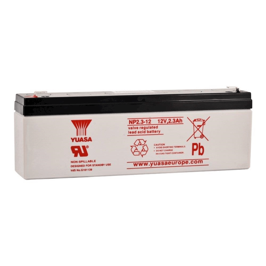 Yuasa NP2.3-12 12V 2.3Ah Bakımsız Kuru Akü 