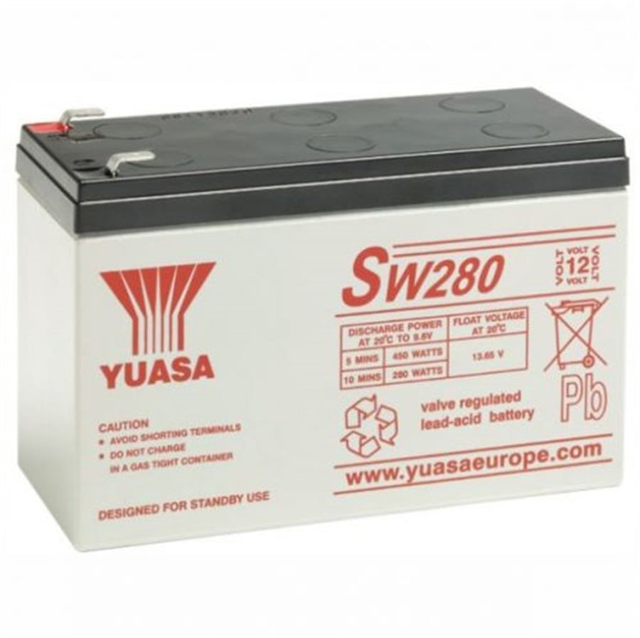 Yuasa SW280 12V 7.5Ah Bakımsız Kuru Akü