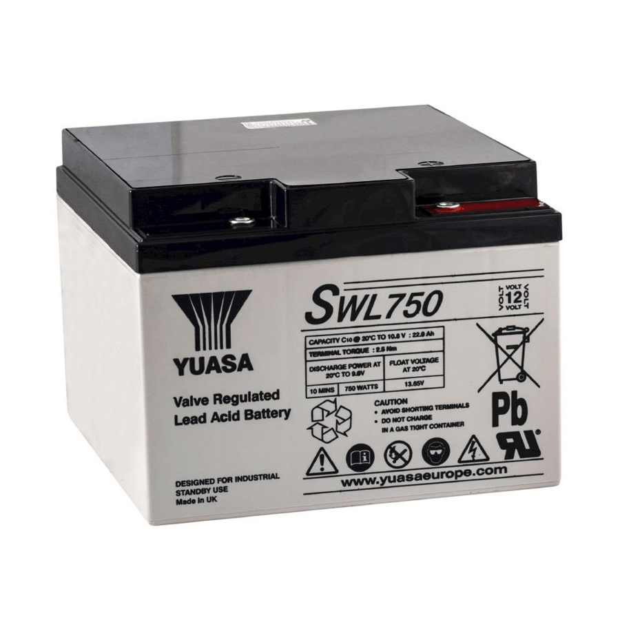 Yuasa SWL750 12V 24Ah Bakımsız Kuru Akü 