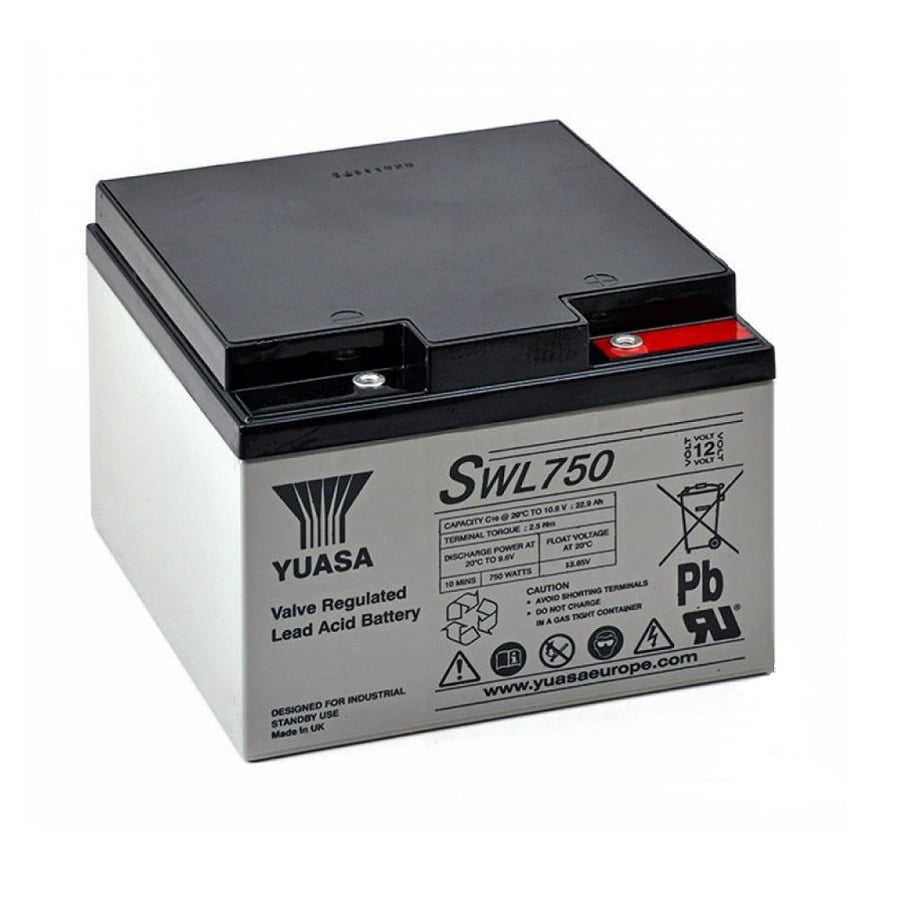 Yuasa SWL750 12V 24Ah Bakımsız Kuru Akü 