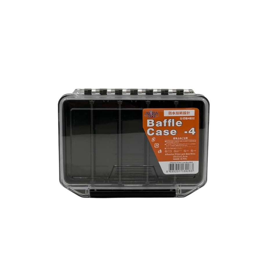 Çanta ve Kutular Albastar Elite Baffle Case-4 Mini Balıkçı Kutusu 15 cm x 11 cm x 2,8 cm
