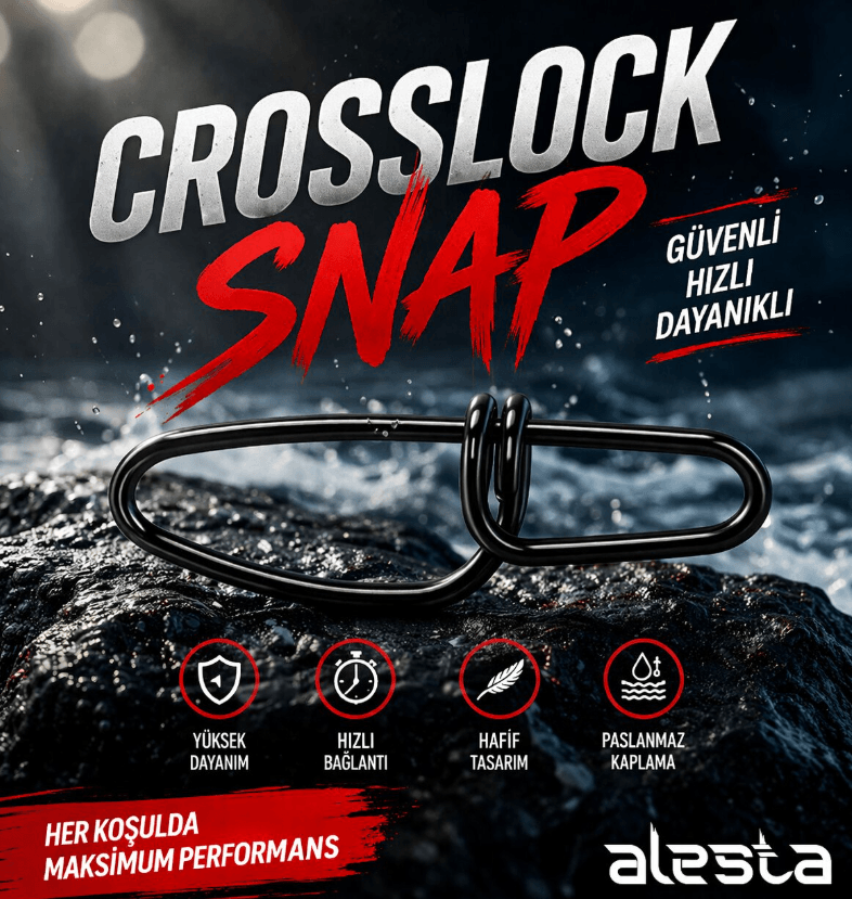Klips & Fırföndü Alesta Crosslock Snap BN  - 0