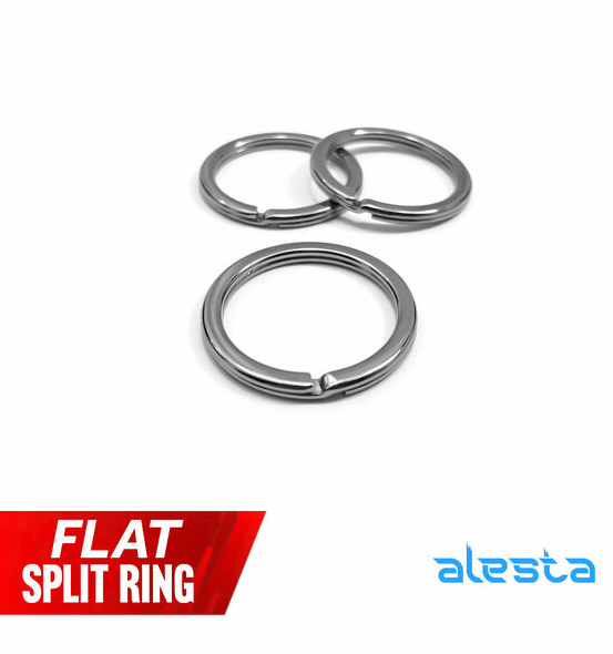 Klips & Fırföndü Alesta Split Halka Düz Kesim Nikel