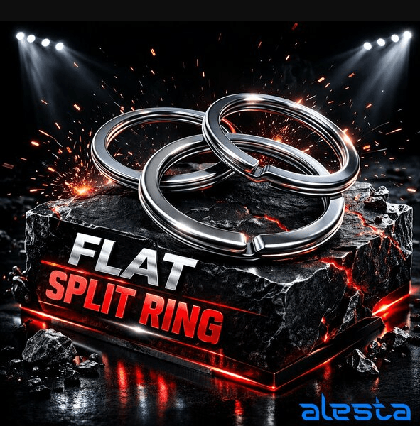 Klips & Fırföndü Alesta Split Halka Düz Kesim Nikel