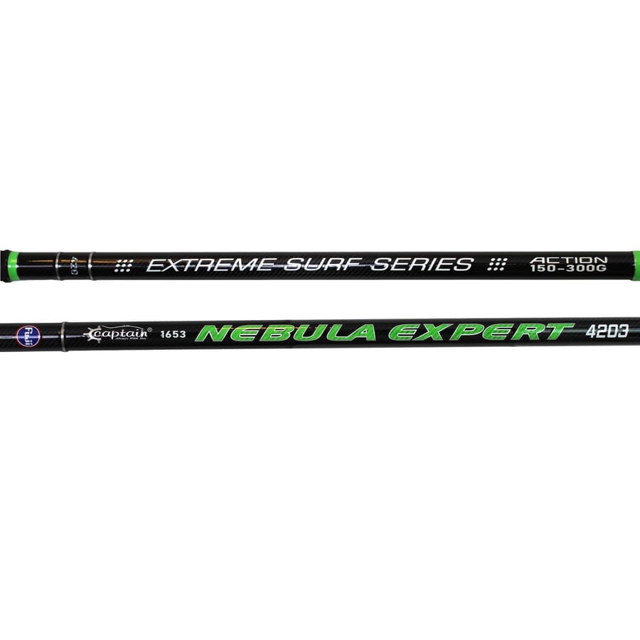 Surf Kamışları Captain 1653 Nebula Great Expert FUJİ 3 Parça 420cm Surf Kamış 300gr Atar