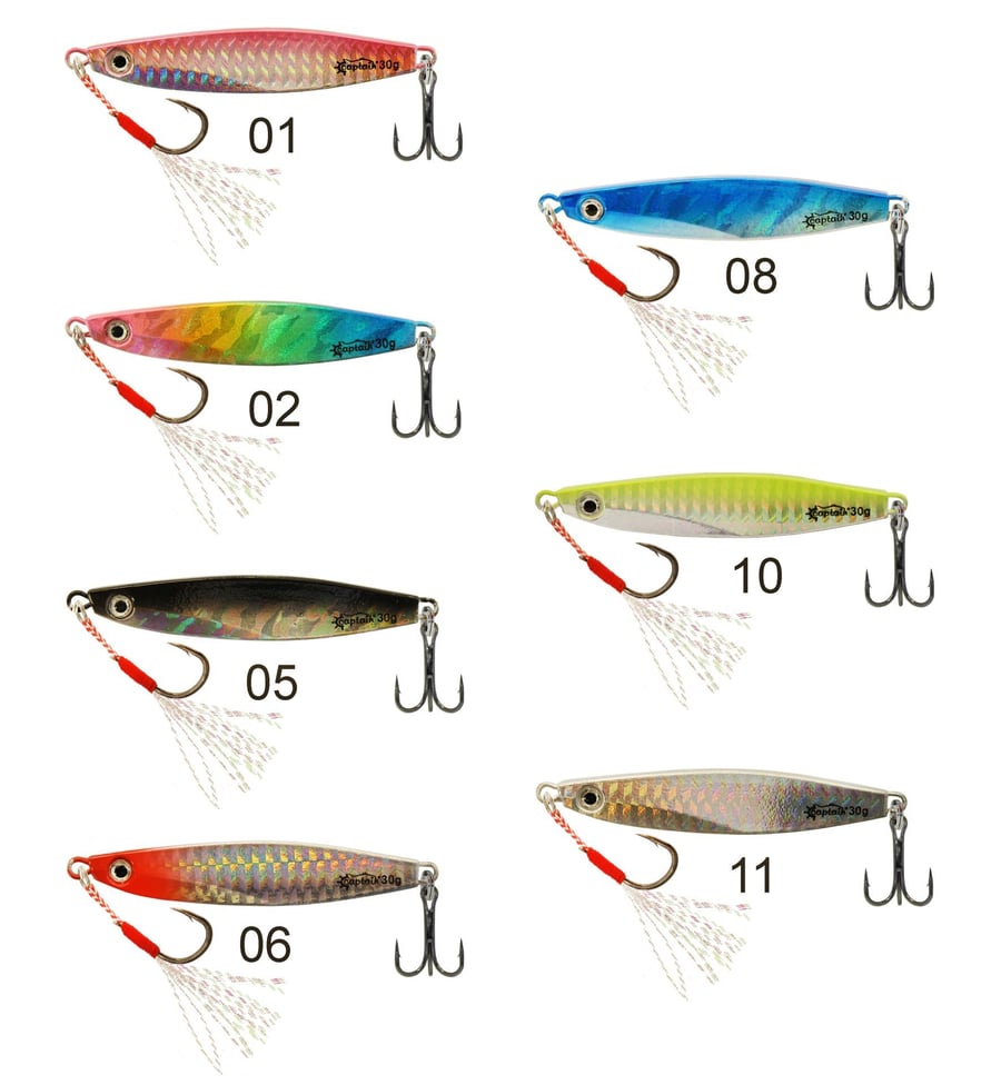 Jig Yemler Captain 3654 Nautech UV 30gr Light Jig Suni Yem