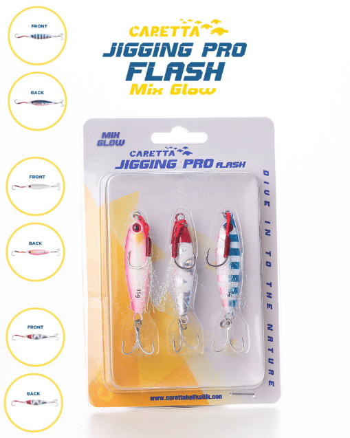 Jig Yemler Caretta Jigging Pro Flash 7Gr Jig Yem - MİX GLOW