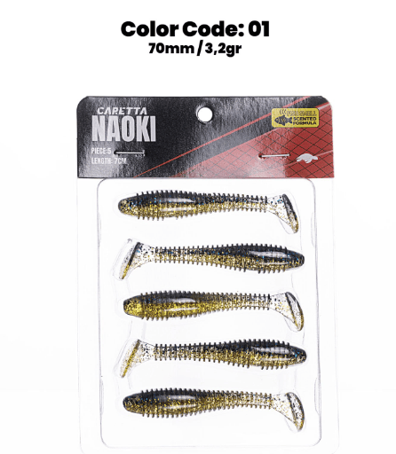 Silikon Yemler Caretta Naoki 7 Cm 3.2 Gr Suni Yem - #01