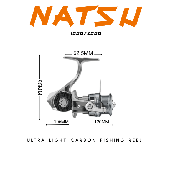 Spin ve Lrf Makineleri Caretta Natsu 1000 Ultra Light Carbon Olta Makinesi