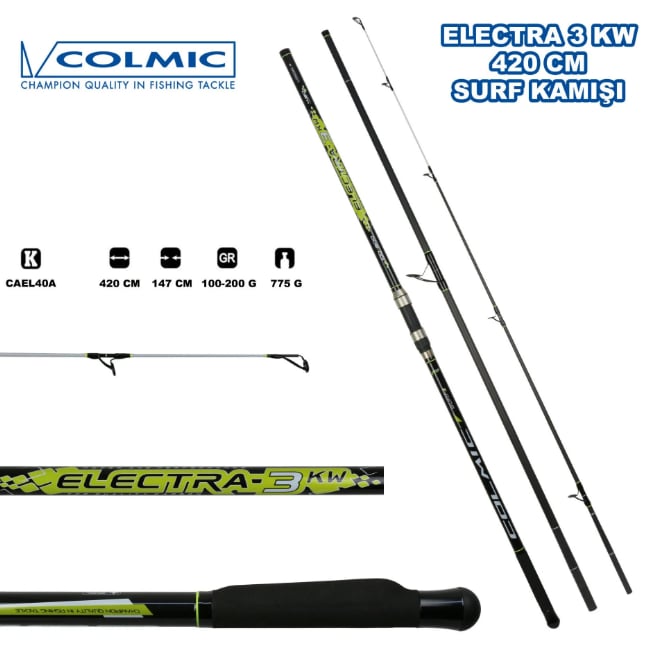 Surf Kamışları Colmic Electra 3KW 420 Cm Surf Kamışı