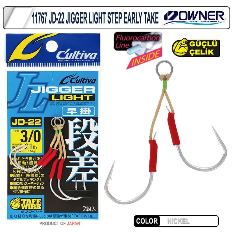 Assist İğneler Cultiva 11767 JD-22 Jigger Light Step Early Take