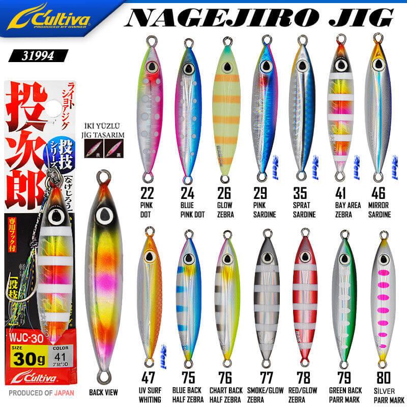 Jig Yemler Cultiva 31994 Nagejiro Jig 30g Jig Yem
