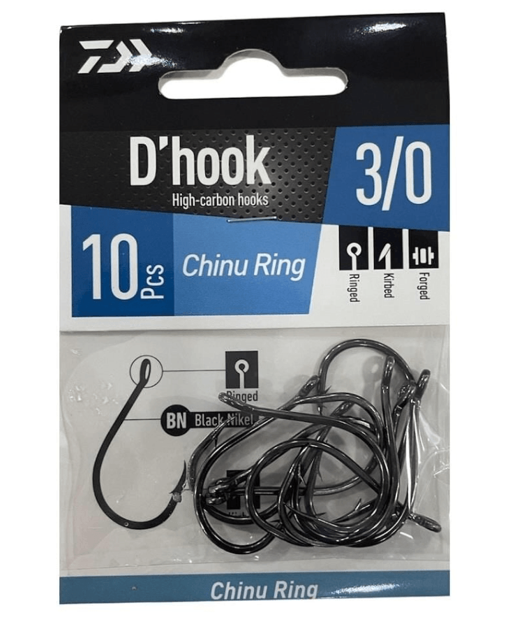 Tekli İğneler Daiwa Chinu Ring İğne Black Nickel
