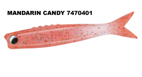 Silikon Yemler DAIWA GEKKABIJIN CHIBI ROLL 1.7 SİLİKON YEM (8 AD) - MANDARIN CANDY
