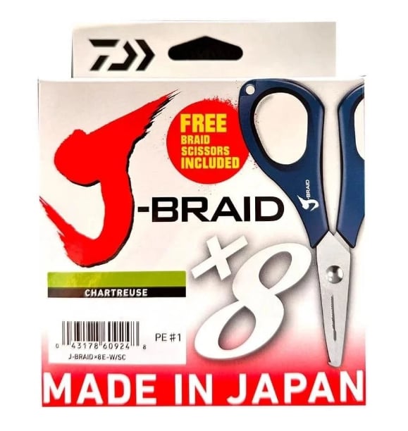 İp Misinalar Daiwa JBraid 8B Chartreuse 150m İp Misina Makaslı - 0.20MM