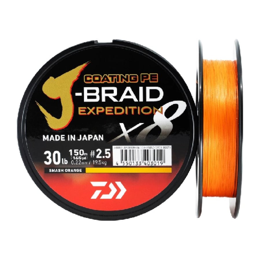 İp Misinalar DAIWA JBRAID EXPEDITION 8 BRAID 150M SMASH ORANGE İP MİSİNA