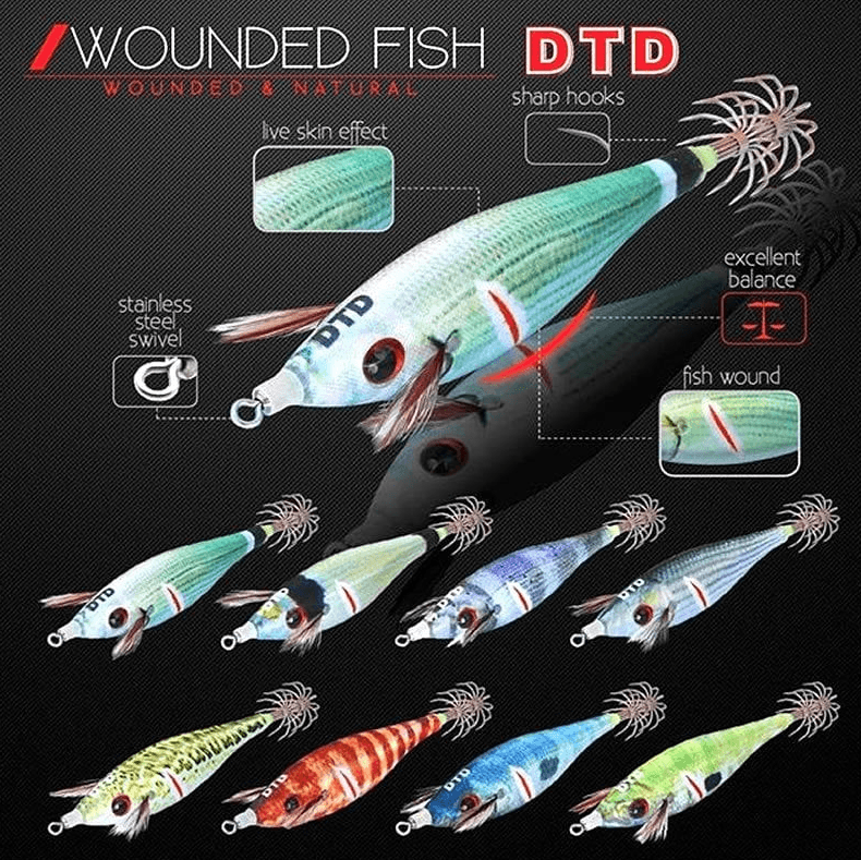 Dtd Wounded Fish Bukva 2.5 Kalamar Zokası - NATURAL COMBER Kalamar Zokaları
