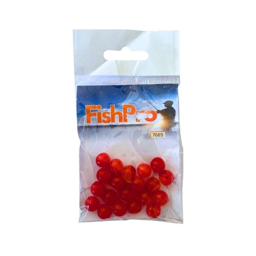 Boncuk FishPro Boncuk 20 Li - KIRMIZI