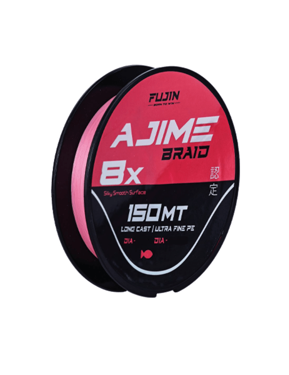 İp Misinalar Fujin Ajime Braid 8x 150mt Pink İp - 0.2PE 0.08MM