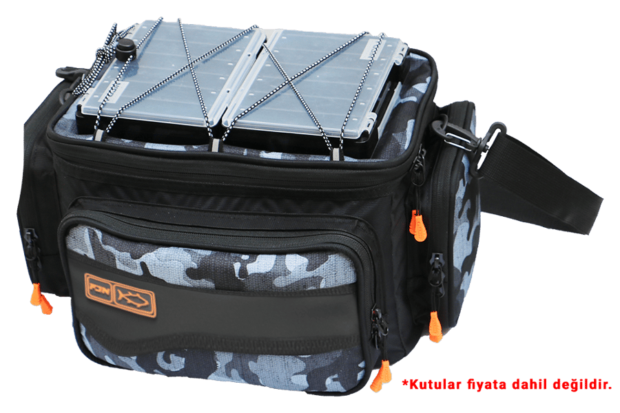 Çanta ve Kutular Fujin Black Camo Helper Bag - Balıkçı Çantası