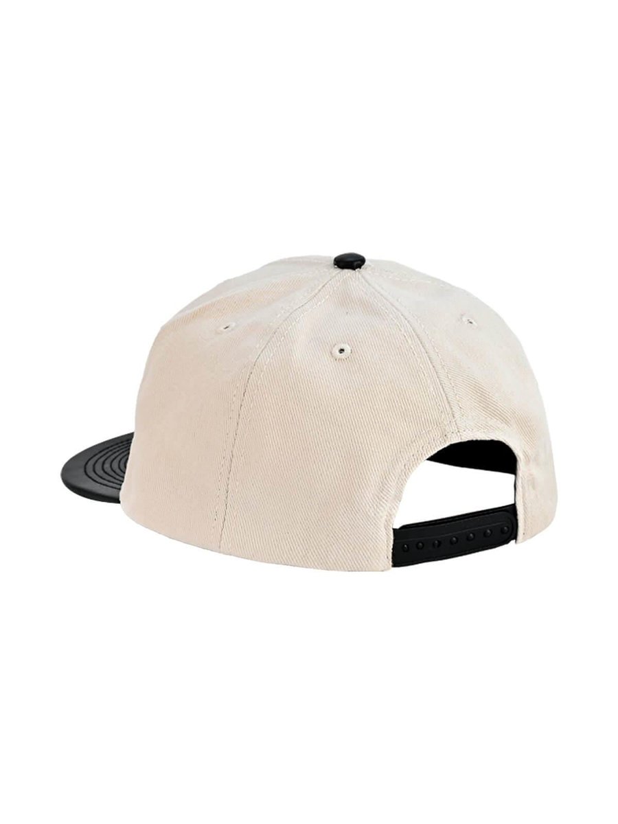 Balıkçı Giyim Fujin BTW Leather Visor Şapka Dirty White