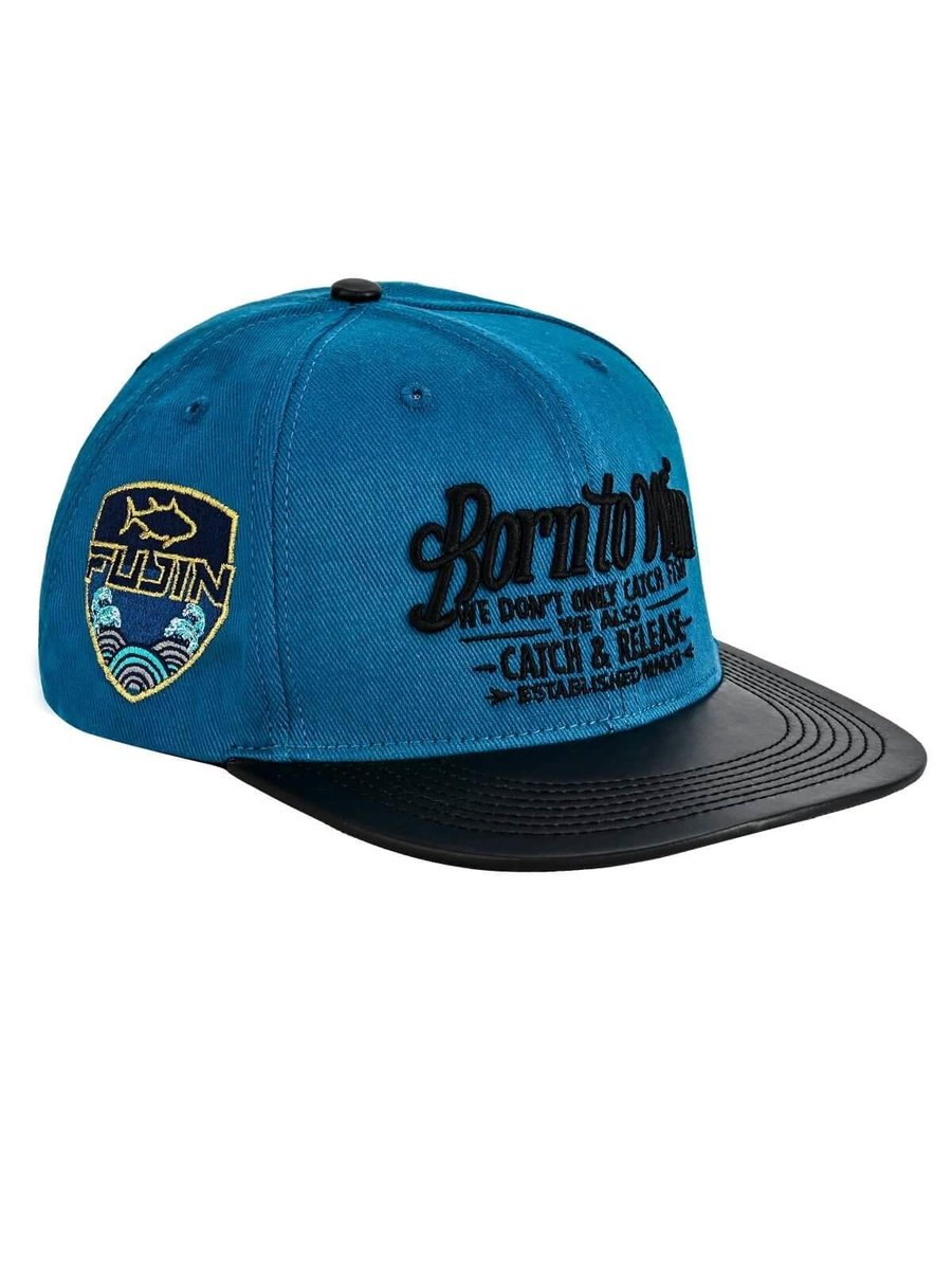 Balıkçı Giyim Fujin BTW Leather Visor Şapka Indigo