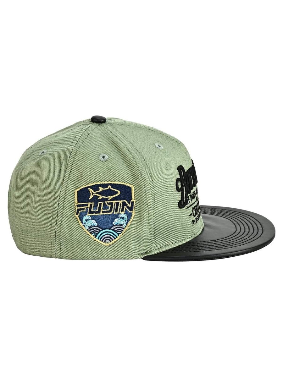Balıkçı Giyim Fujin BTW Leather Visor Şapka Light Green