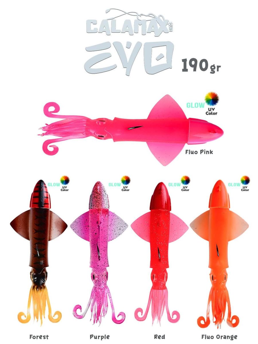 Silikon Yemler Fujin Calamax EVO 190gr Combo Squid Silikon Yem - RED