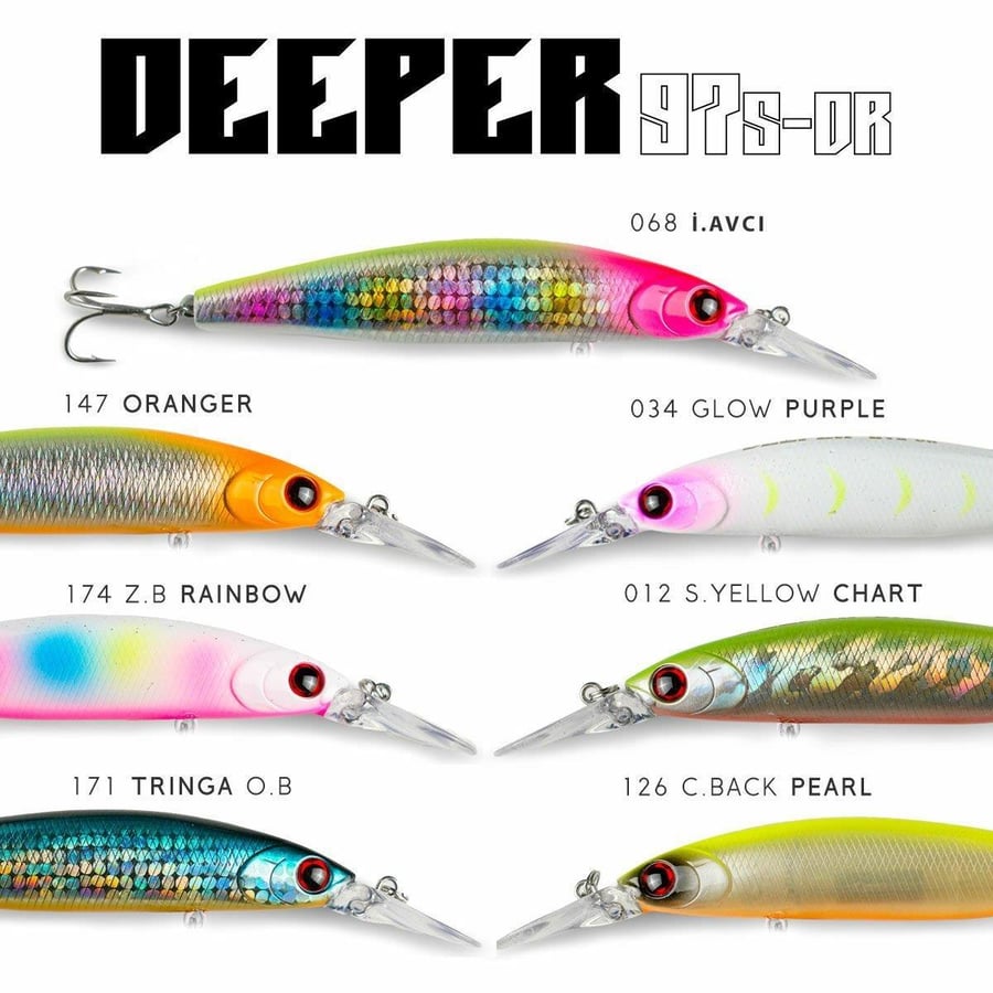 Maket Yemler Fujin Deeper 97S-DR Sinking Maket Balık