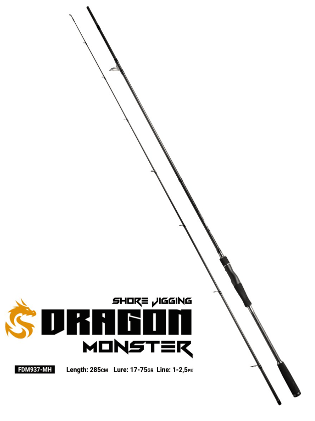 Jigging Kamışları Fujin Dragon Monster 285cm 17-75gr Shorejig Kamışı