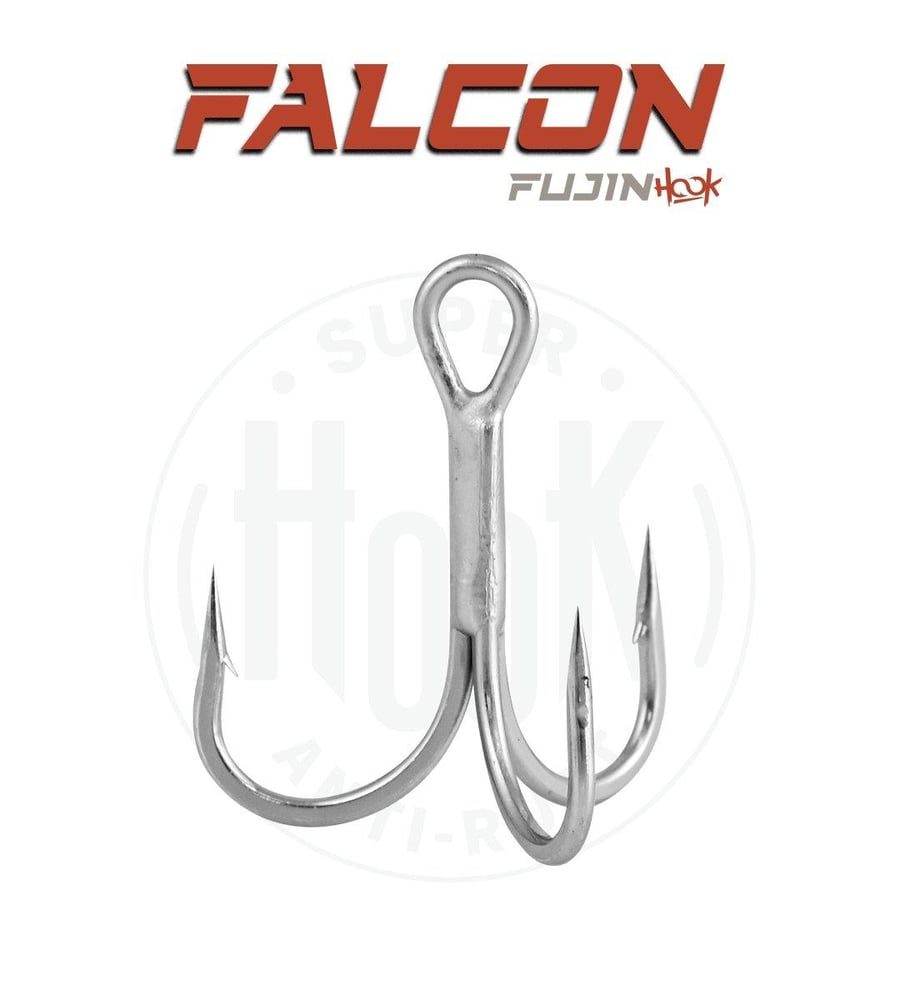 Üçlü İğneler Fujin Falcon Süper Anti-Rust Üçlü Kanca - 6