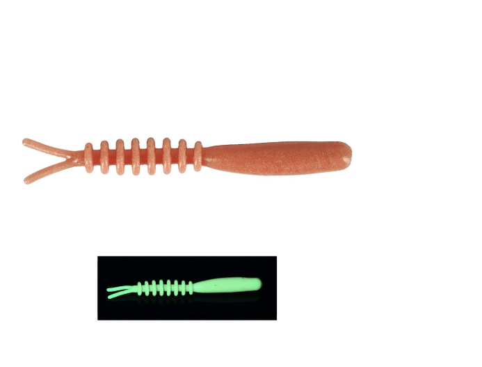 FUJIN Fujin Bio Meru 4.2cm Floating Sıvılı Kokulu LRF Silikonu - BROWN UV GREEN Silikon Yemler