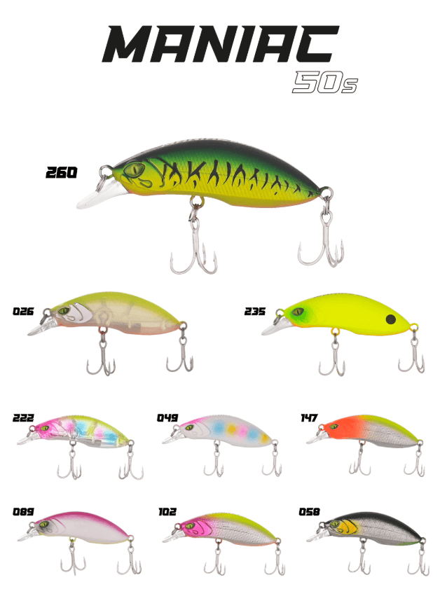 FUJIN Fujin Maniac 50S 8gr 50mm Maket Balık - 260 S.FIRE TIGER Maket Yemler