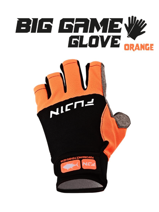 FUJIN Fujin Pro Angler S24 Big Game Gloves Orange - S/M Balıkçı Giyim