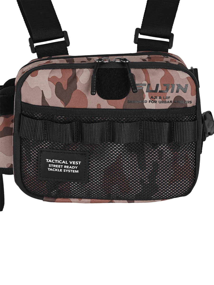 FUJIN Fujin Tactical Vest Brown Camo Balıkçı Çantası Çanta ve Kutular
