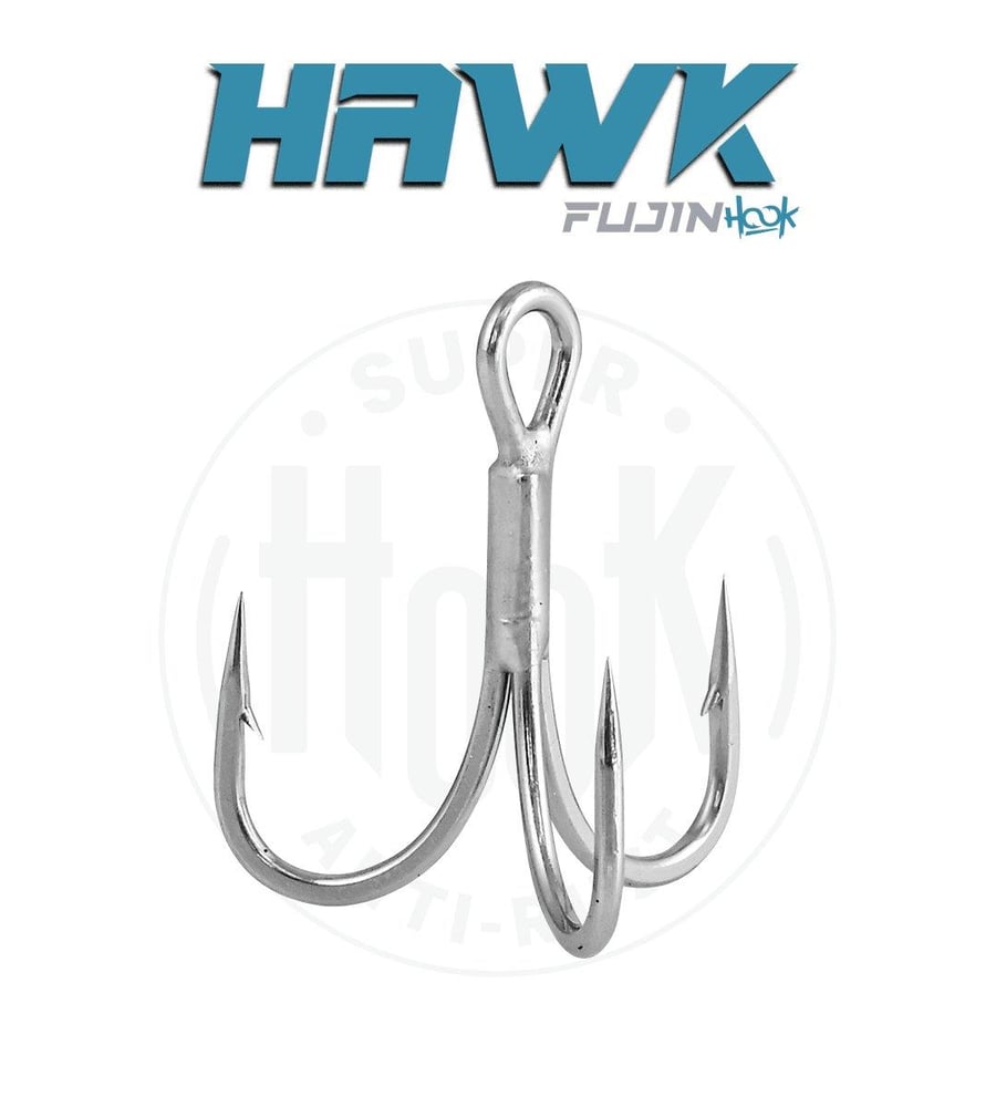 Üçlü İğneler Fujin Hawk Süper Anti-Rust Üçlü Kanca - 4