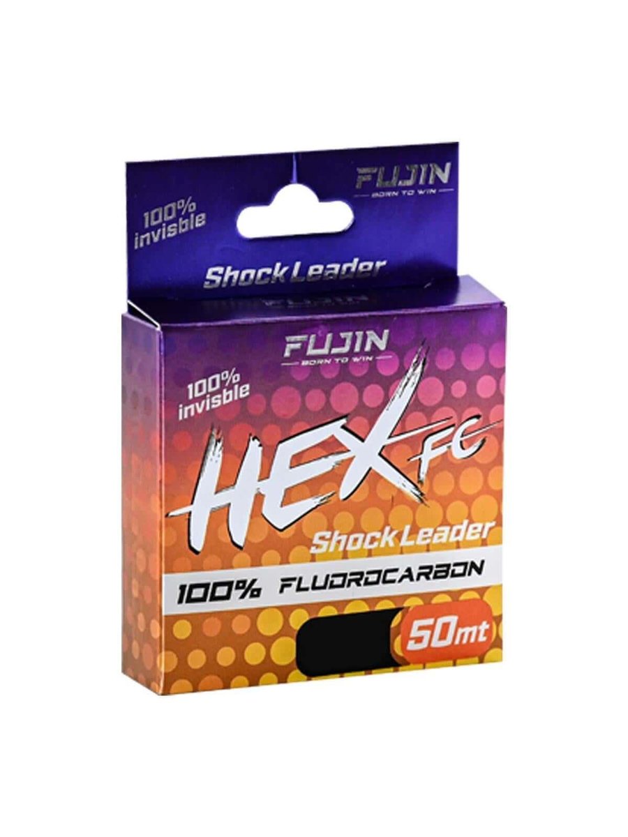 Fluorocarbon (Leader) Misinalar Fujin Hex %100 FC Leader 50mt Misina - 0.28MM