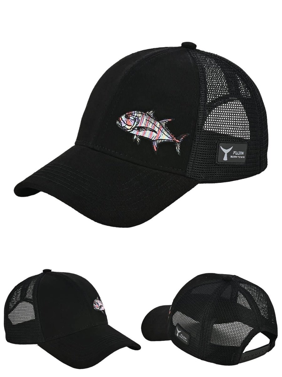 Balıkçı Giyim Fujin Pro Angler Black GT Şapka