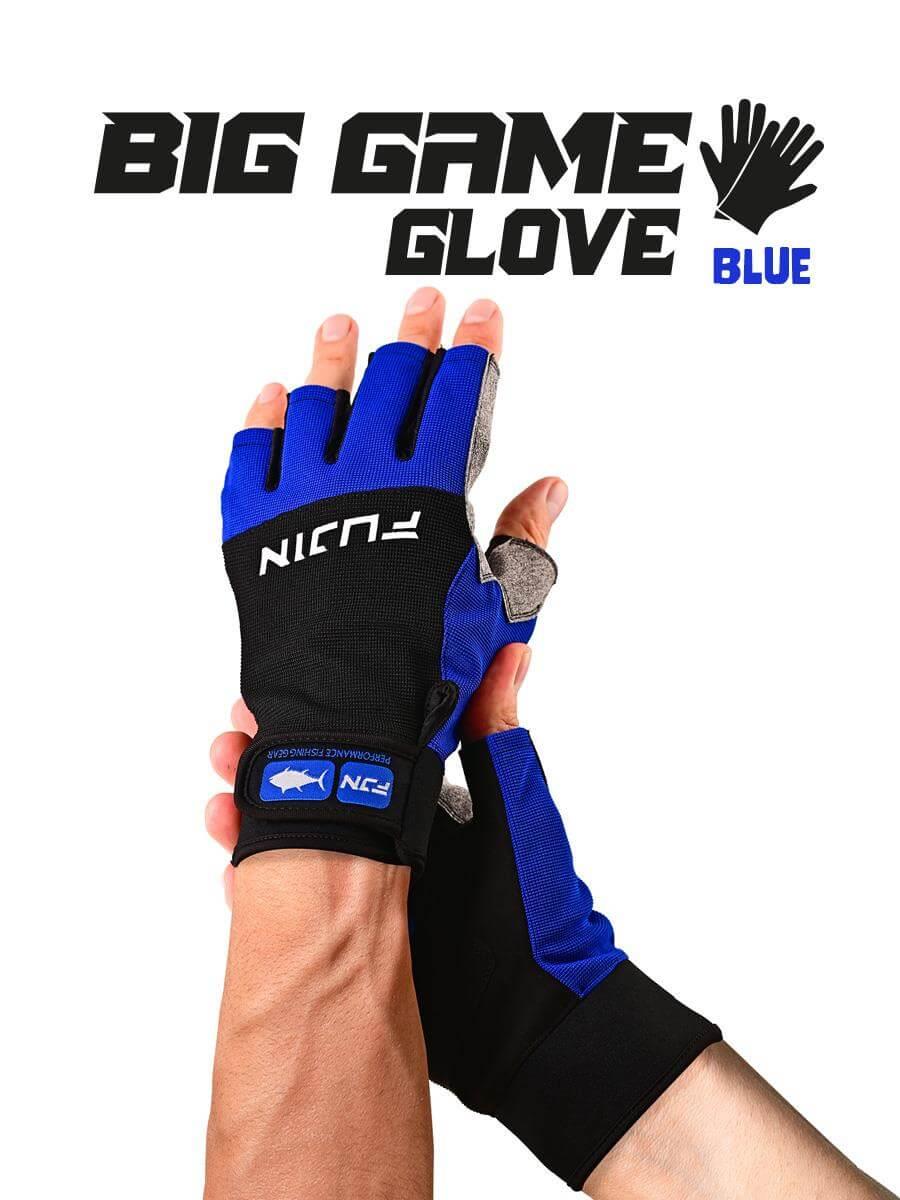 Balıkçı Giyim Fujin Pro Angler S24 Big Game Gloves Blue Eldiven