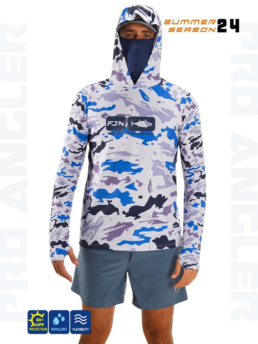 Balıkçı Giyim Fujin Pro Angler S24 Buff&Hoodi Natural Blue Camo - L