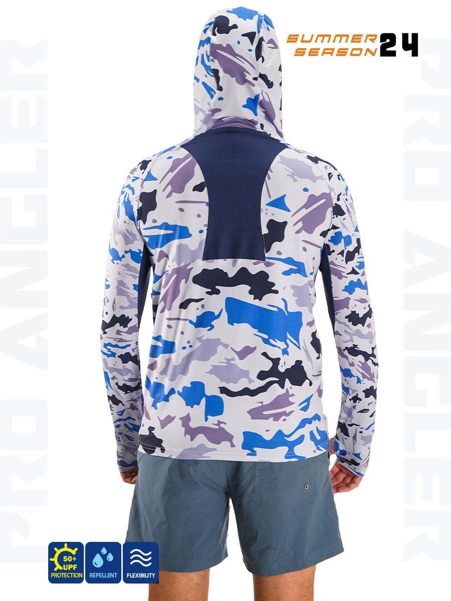 Balıkçı Giyim Fujin Pro Angler S24 Buff&Hoodi Natural Blue Camo - L