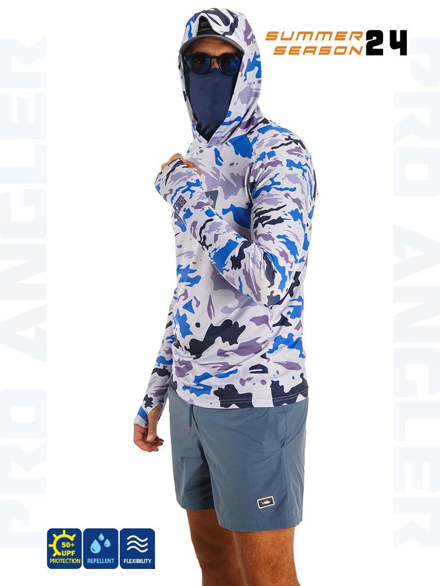 Balıkçı Giyim Fujin Pro Angler S24 Buff&Hoodi Natural Blue Camo - L