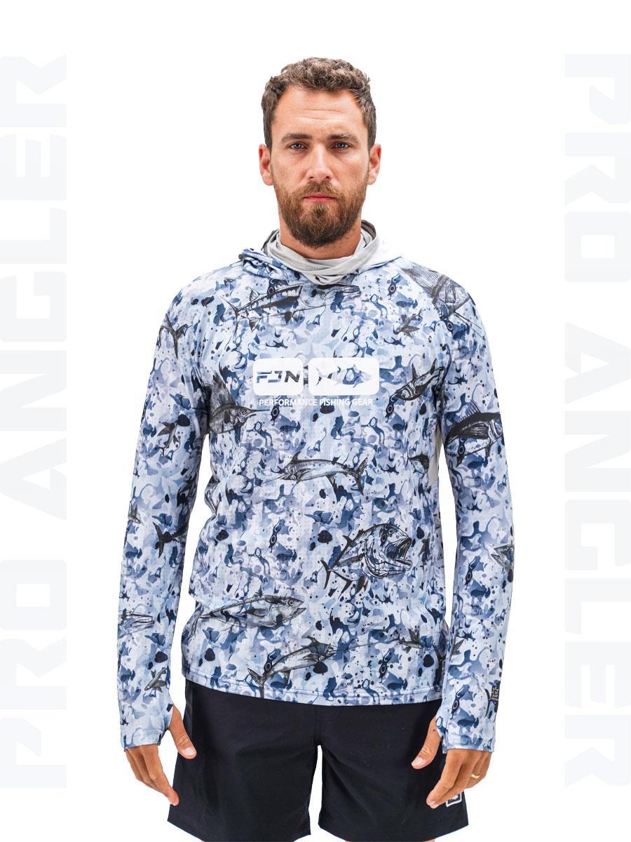 Balıkçı Giyim Fujin Pro Angler S24 Buff&Hoodie Black Fish - XL