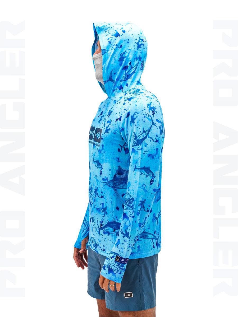 Balıkçı Giyim Fujin Pro Angler S24 Buff&Hoodie Blue Fish - XL